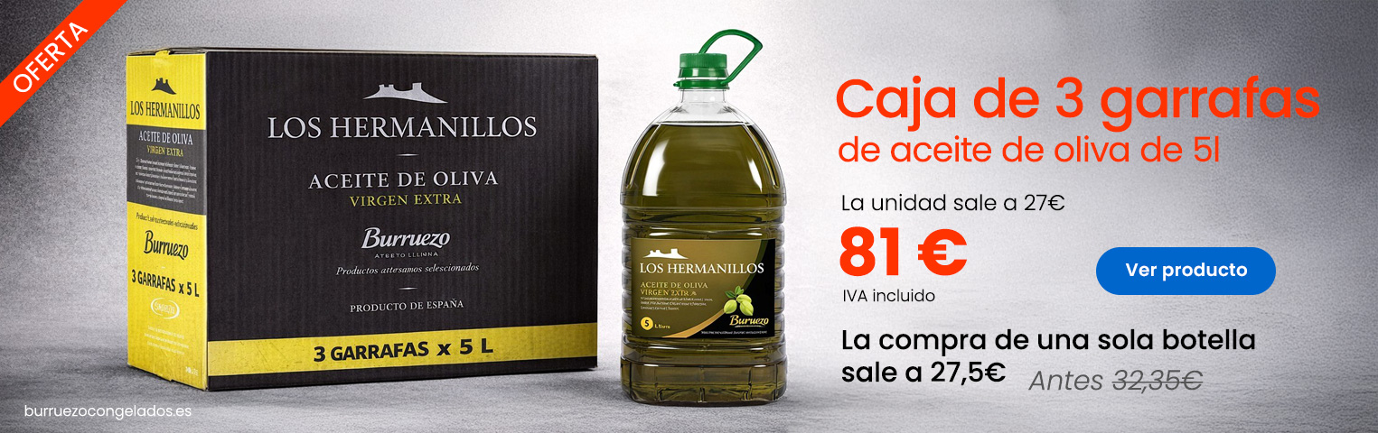 Oferta cajas botellas aceite 5L