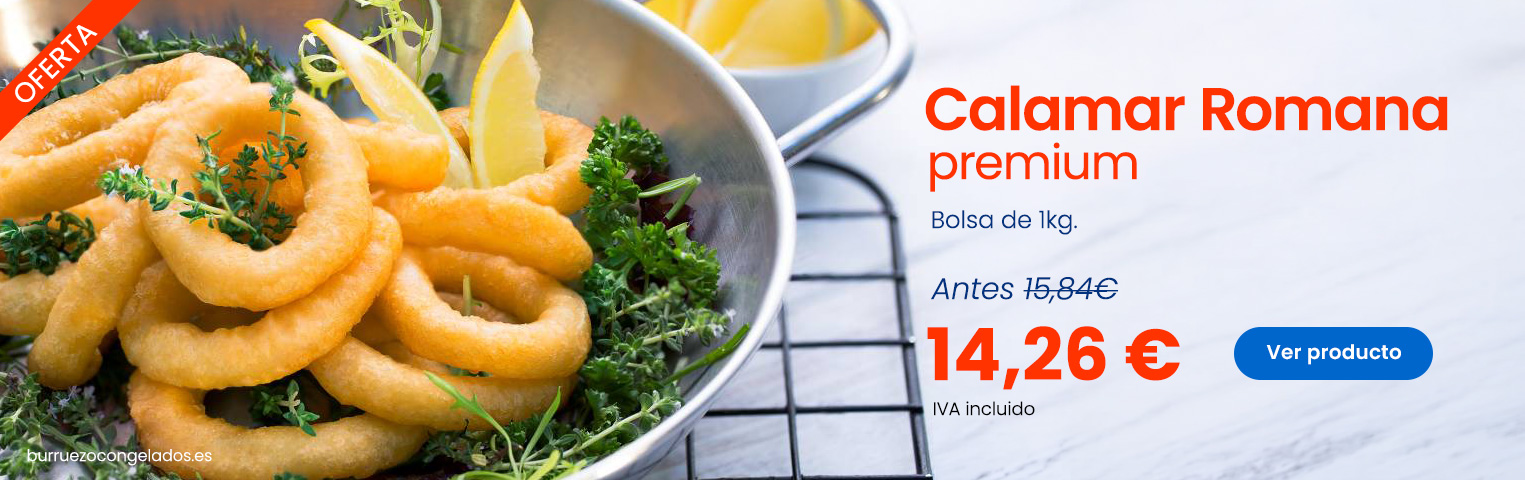 Productos congelados en oferta calamar romana