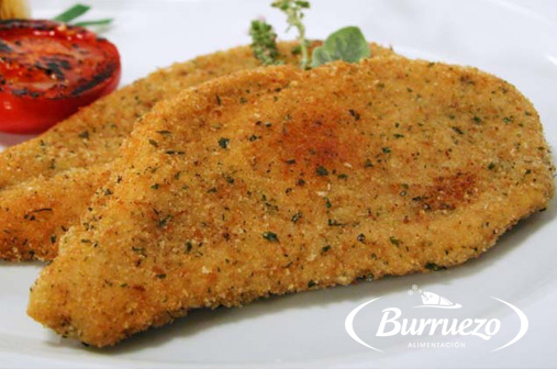 Compra Pechuga de pollo empanada al mejor precio.