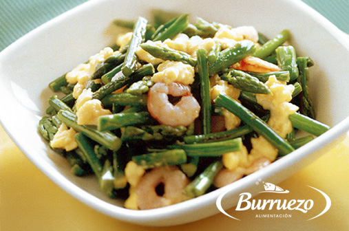 Compra Revuelto de ajetes, espárragos y langostinos al mejor precio.