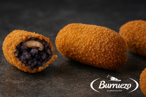 Compra Croquetas de calamar en su tinta al mejor precio.