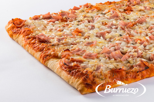 Compra Pizza familiar jamón york y queso al mejor precio.